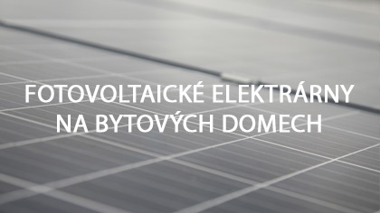 Fotovoltaické elektrárny na bytových domech